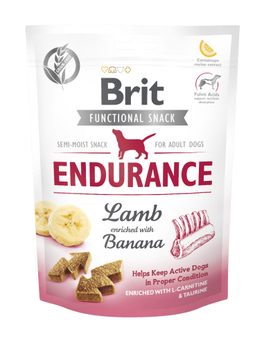 BRIT CARE DOG FUNCT. SNACK ENDURANCE LAMB & BANANA