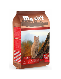 MY CİTY TAVUK ETLİ KEDİ MAMASI 15KG