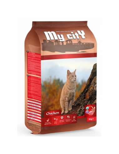 MY CİTY TAVUK ETLİ KEDİ MAMASI 15KG