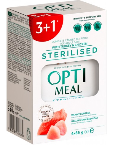 Optimeal 3+1 Sterilised - Turkey Chicken Fillet