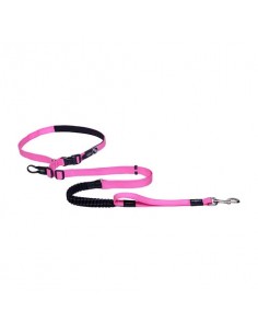 Rogz Handfree Leas Eller Serbest Köpek Kayışı Pembe L