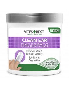 Vets Best Clean Ear Finger Pads Parmak Kulak Temizleme Bezi