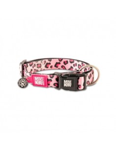 Max & Molly Leopard Pink Smart ID Köpek Boyun Tasması L