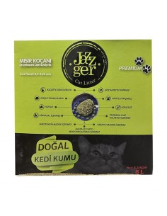 Jazzger Mısır Koçanı Topaklanan Organik Kedi Kumu 8lt