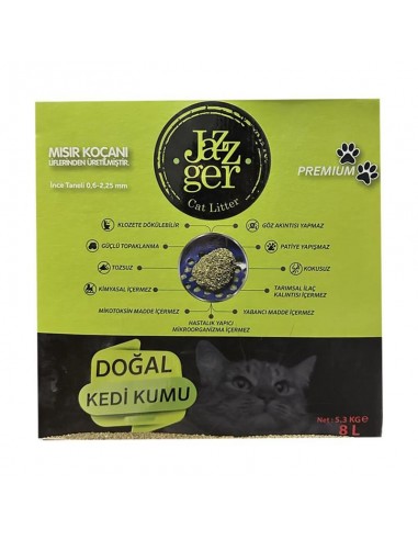Jazzger Mısır Koçanı Topaklanan Organik Kedi...