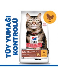 Hill's Tavuklu Hairball Indoor +7 1.5 Kg Yaşlı Kuru Kedi...