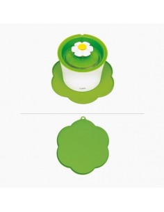 Catit Kedi Çiçek Şekilli Su Pınarı Altlığı Yeşil 30 Cm