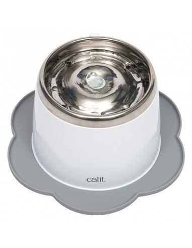 Catit Çiçek Şekilli Su Pınarı Altlığı Gri