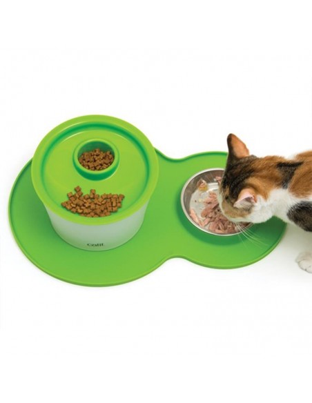 Catit Yer Fıstığı Şekilli Su Pınarı Altlığı 29x44,5cm (Yeşil)