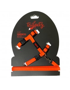 Tailpetz Cat Harness Orange