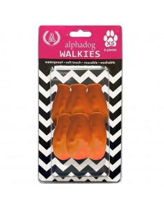 Alphadog Walkies Dog Boots L Orange