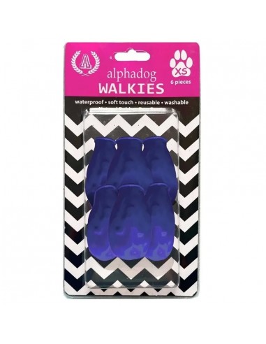 Alphafog Walkies Dog Boots L - Mavi