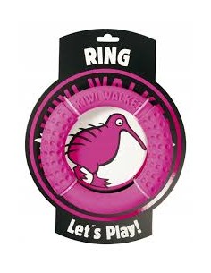 Kiwi Walker Dayanıklı Yüzen Köpek Oyuncağı Halka Maxi Pembe