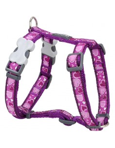 Reddingo Breezy Love Desenli Mor Köpek Göğüs Tasması 12 Mm