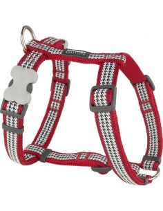 Reddingo Fang It Desenli Kırmızı Köpek Göğüs Tasması...