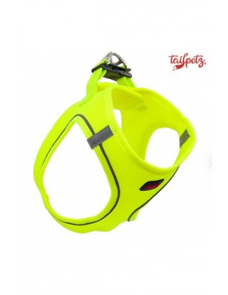 TailPetz Airmesh Neon Lime Köpek Göğüs Tasması L