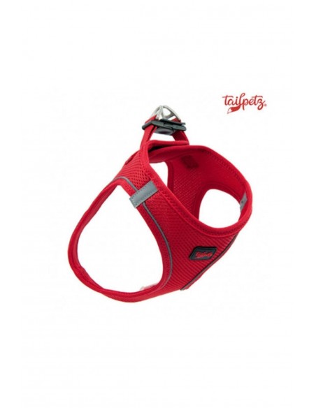 TailPetz Airmesh Kırmızı Köpek Göğüs Tasması 3xs